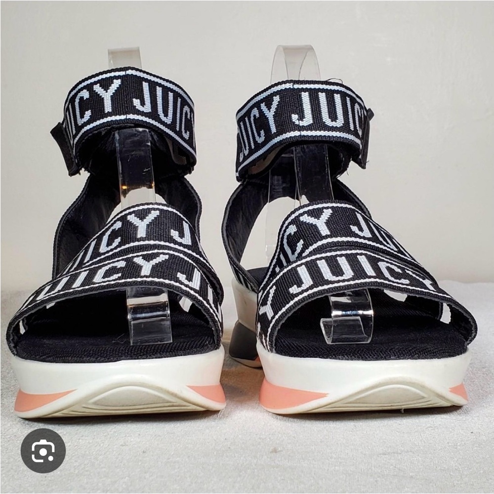 Juicy Couture Black and White Sandals